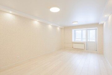 standard room interior apartment. view kind of decor home decoration in hostel house for sale. empty room renovated