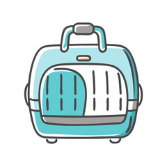 pet carrier icon, pet carrier vector illustration-simple illustration of pet carrier, perfect for pet carrier logos and icons