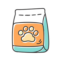 pet food bag icon, pet food bag vector illustration-simple illustration of pet food bag, perfect for pet food bag logos and icons
