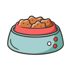 pet food bowl icon, pet food bowl vector illustration-simple illustration of pet food bowl, perfect for pet food bowl logos and icons