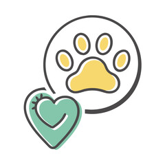 pet friendly icon, pet friendly vector illustration-simple illustration of pet friendly, perfect for pet friendly logos and icons