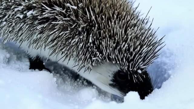 hedgehog on the ground