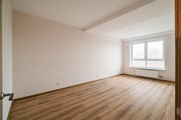 standard room interior apartment. view kind of decor home decoration in hostel house for sale. empty room renovated