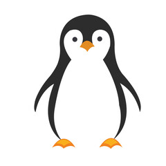 Penguin – Cute Flat Vector Animal Design
