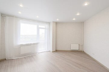 standard room interior apartment. view kind of decor home decoration in hostel house for sale. empty room renovated