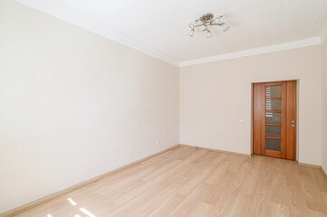 standard room interior apartment. view kind of decor home decoration in hostel house for sale. empty room renovated