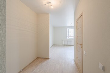 standard room interior apartment. view kind of decor home decoration in hostel house for sale. empty room renovated