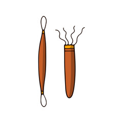 Pottery Tools and Ceramic Craft Illustration