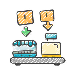 product sorting icon, product sorting vector illustration-simple illustration of product sorting, perfect for product sorting logos and icons