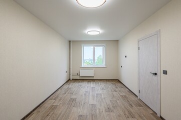 standard room interior apartment. view kind of decor home decoration in hostel house for sale. empty room renovated