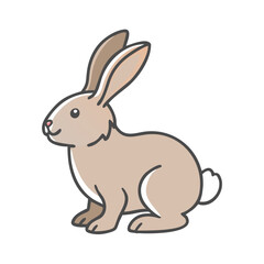 rabbit icon, rabbit vector illustration-simple illustration of rabbit, perfect for rabbit logos and icons