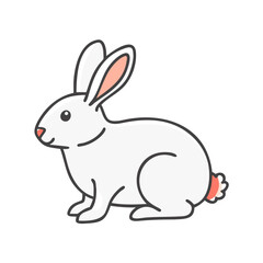 rabbit icon, rabbit vector illustration-simple illustration of rabbit, perfect for rabbit logos and icons