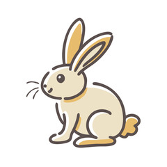 rabbit icon, rabbit vector illustration-simple illustration of rabbit, perfect for rabbit logos and icons
