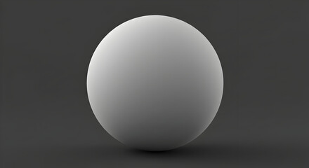 Perfectly Spherical Matte Orb Against Neutral Backdrop In A Studio Setting