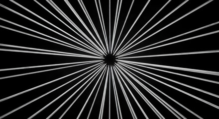 Linear Radiance: Monochrome Light Rays Emanating From a Central Focus