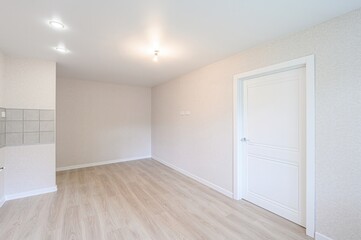 standard room interior apartment. view kind of decor home decoration in hostel house for sale. empty room renovated