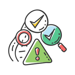 risk assessment icon, risk assessment vector illustration-simple illustration of risk assessment, perfect for risk assessment logos and icons