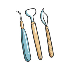 sculpting tools icon, sculpting tools vector illustration-simple illustration of sculpting tools, perfect for sculpting tools logos and icons