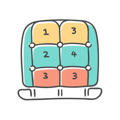 seating chart Copy icon, seating chart Copy vector illustration-simple illustration of seating chart Copy, perfect for seating chart Copy logos and icons