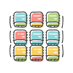 seating chart Copy icon, seating chart Copy vector illustration-simple illustration of seating chart Copy, perfect for seating chart Copy logos and icons