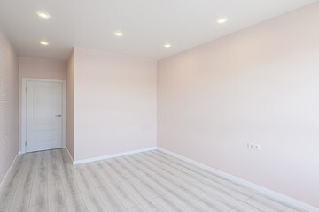 standard room interior apartment. view kind of decor home decoration in hostel house for sale. empty room renovated