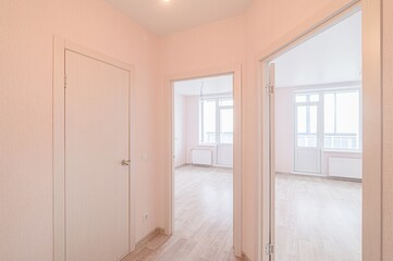 standard room interior apartment. view kind of decor home decoration in hostel house for sale. empty room renovated
