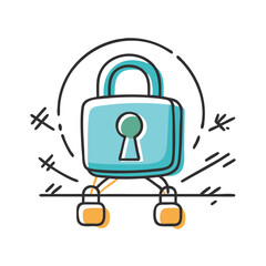 secure network icon, secure network vector illustration-simple illustration of secure network, perfect for secure network logos and icons
