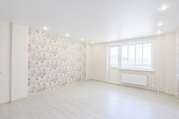 standard room interior apartment. view kind of decor home decoration in hostel house for sale. empty room renovated