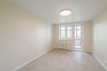 standard room interior apartment. view kind of decor home decoration in hostel house for sale. empty room renovated