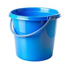 Blue Plastic Bucket: Cleaning Supplies, Home Essentials, Utility Container
