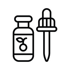 Easy to use line style icon of food essence dropper