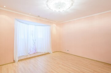 standard room interior apartment. view kind of decor home decoration in hostel house for sale. empty room renovated