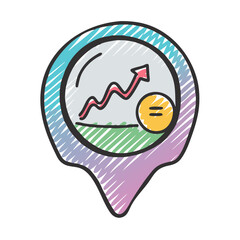 stock ticker icon, stock ticker vector illustration-simple illustration of stock ticker, perfect for stock ticker logos and icons