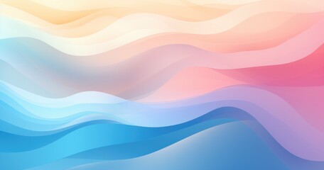 Abstract background with colorful wavy shapes, pastel colors, pink and blue tones, vector illustration, high resolution, highly detailed, high quality 