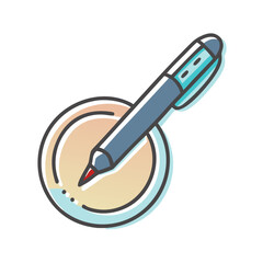 stylus icon, stylus vector illustration-simple illustration of stylus, perfect for stylus logos and icons