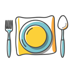 table setup icon, table setup vector illustration-simple illustration of table setup, perfect for table setup logos and icons