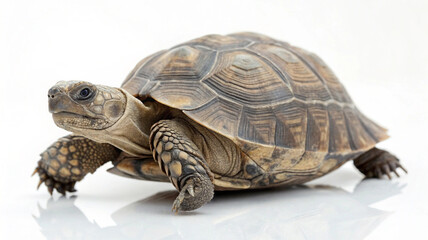 Fototapeta premium Stunning Turtle Visuals on White Background