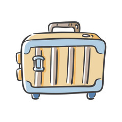 travel crate icon, travel crate vector illustration-simple illustration of travel crate, perfect for travel crate logos and icons