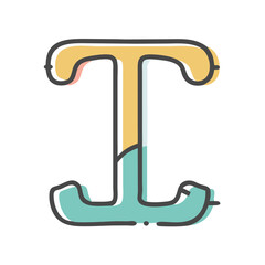typography icon, typography vector illustration-simple illustration of typography, perfect for typography logos and icons
