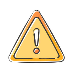 warning sign icon, warning sign vector illustration-simple illustration of warning sign, perfect for warning sign logos and icons
