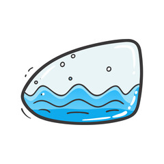 water reflection icon, water reflection vector illustration-simple illustration of water reflection, perfect for water reflection logos and icons