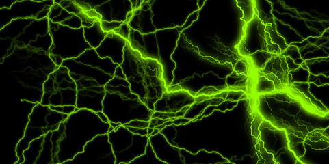 Lightning bolt. thunder lighting on black bg. 3d illustration, lightning, storm, thunder set. Frame of lightnings on black background. Colorful marble abstract texture vector digital art background