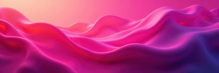 Obraz premium Bold pink gradient, energetic flow Abstract textures, vibrant hues , neon, hot pink, trendy