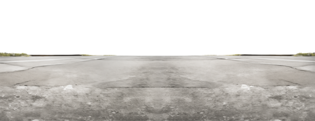 A symmetrical view of a concrete surface with cracks and dark background on the top half of image png