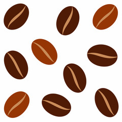 Obraz premium Coffee-bean-pattern Coffee Background Design for Digital Use 