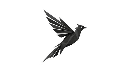 Obraz premium Geometric Bird Vector Art for Modern Design Projects and Graphic Elements