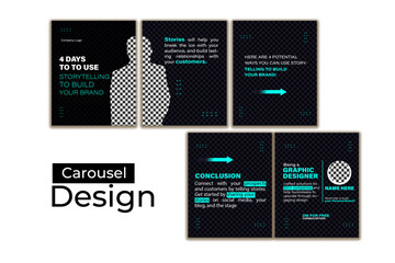 social media carusel design.
