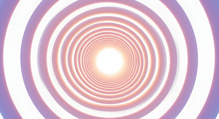 Naklejka premium Infinite Radiance: Hypnotic Circular Pattern Leading to a Luminous Core