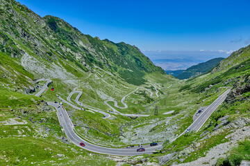Transfagarasan Highway which is a mountain road crossing the southern section of the Carpathian...
