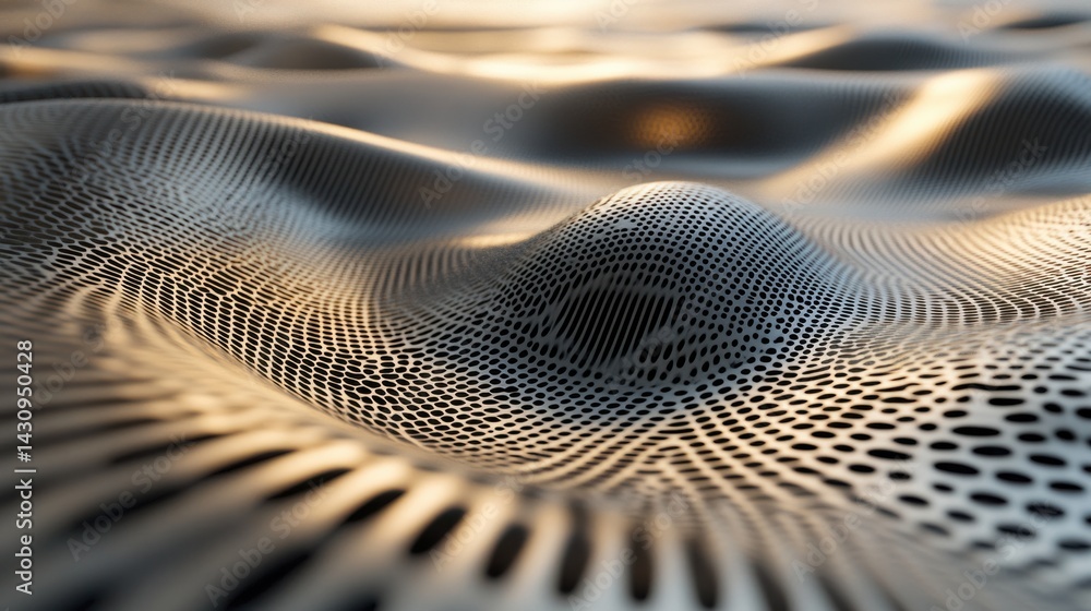 Aufkleber abstract textured surface with waves and soft light reflections